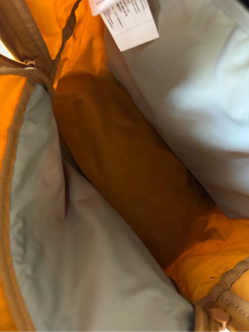 Fjällräven Mustard Ochre Yellow Backpack w/ Seat Pad Outdoor Hiking School Bag